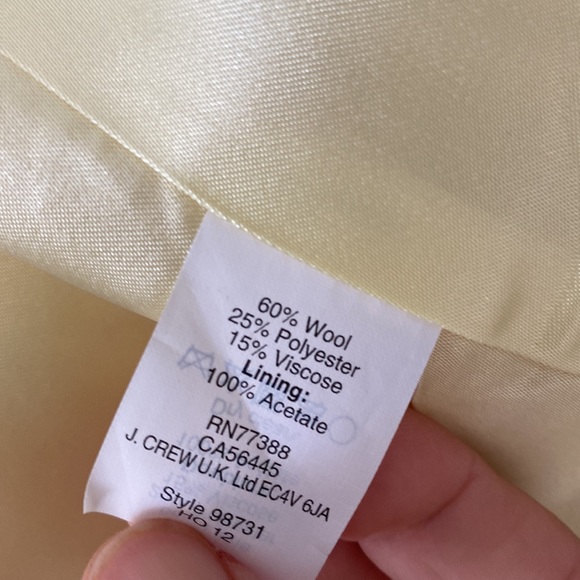 Jcrew yellow peacoat size 00 - Picture 7 of 7